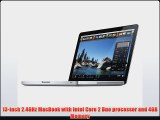Apple MacBook 133inch Laptop 24GHz 2GB RAM 250GB HDD GeForce 9400M SuperDrive