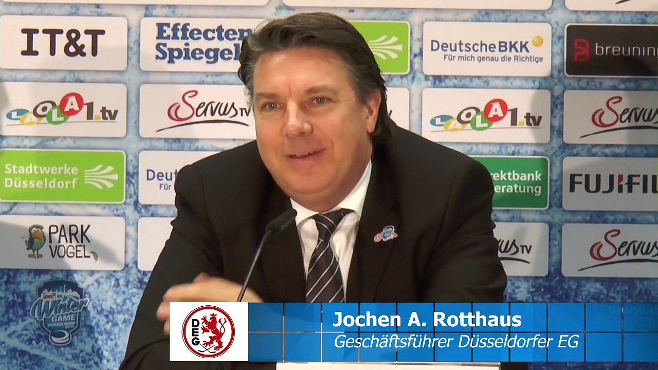 DEG Geschäftsführer präsentiert eine Überraschung