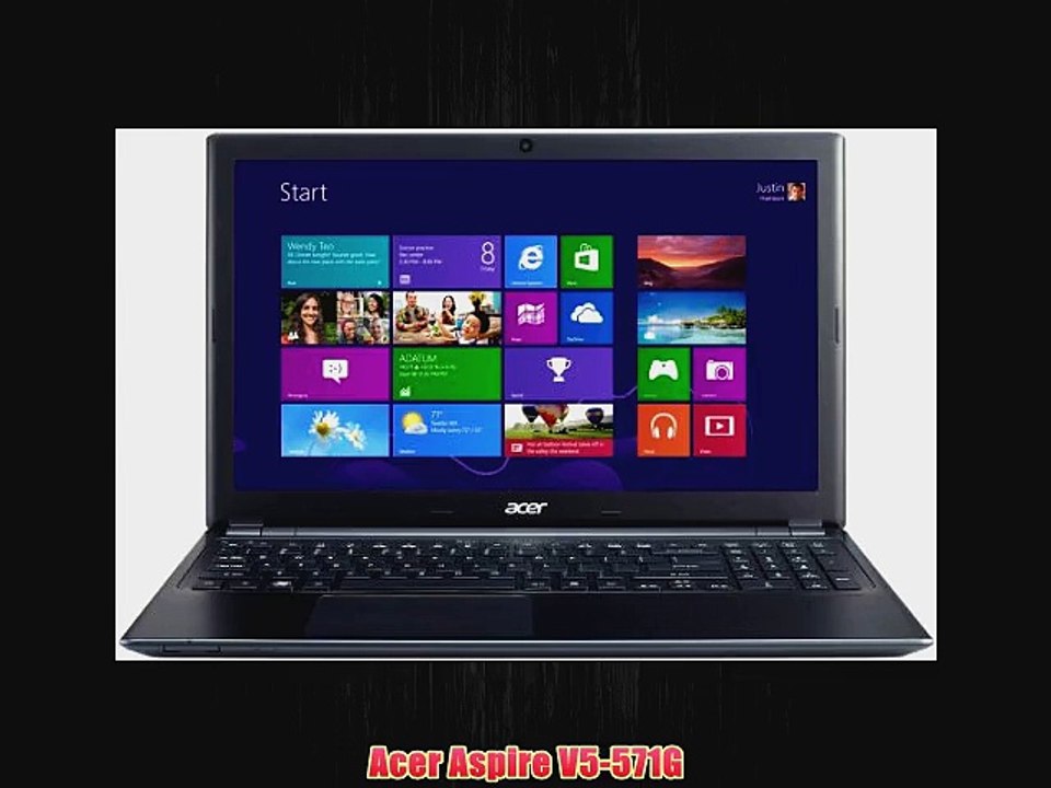 Acer Aspire V5-571G 15.6-inch Laptop - Black (Intel Core i5 3317U 1.7GHz 4GB RAM 500GB HDD