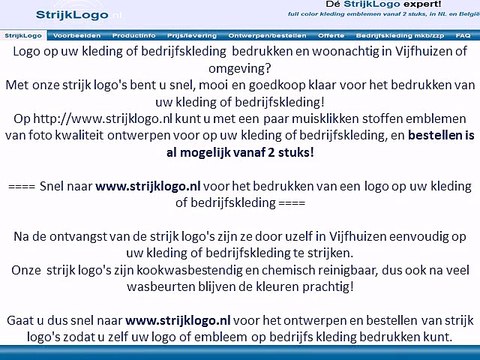 Logo kleding bedrijfskleding bedrukken Vijfhuizen