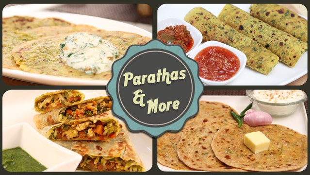 Paranthas And More - Indian Flat Bread Recipes - Easy To Make Homemade Parathas / Roti Recipes