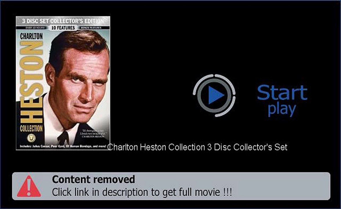 Download Charlton Heston Collection 3 Disc Collector's Set Movie Full Length Movie HD DVD Quality
