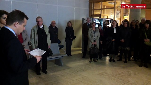 Quimper. Une minute de silence au Tribunal de Grande Instance