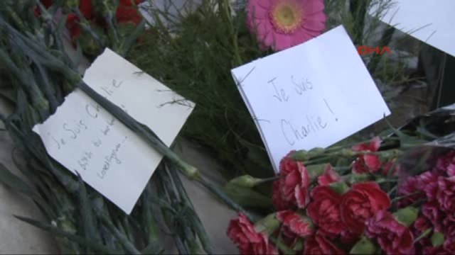 Fransa Başkonsolosluğu Önünde Charlie Hebdo Protestosu