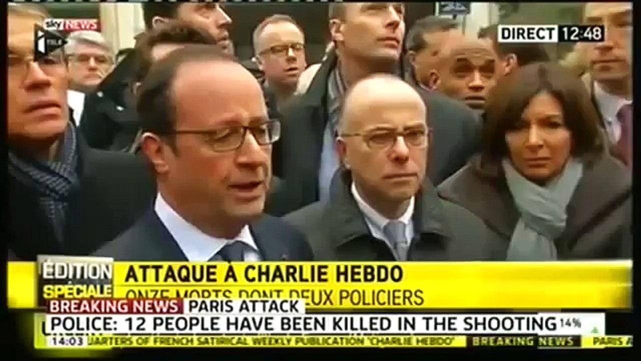RAW FOOTAGE Paris France Terrorists Attacking Charlie Hebdo Magazine 7-1-2015