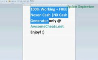 Nexon Cash NX Cash Generator Update September 2014