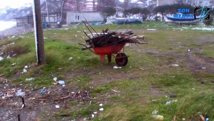 TÜRKALİ BEYAZA BÜRÜNDÜ