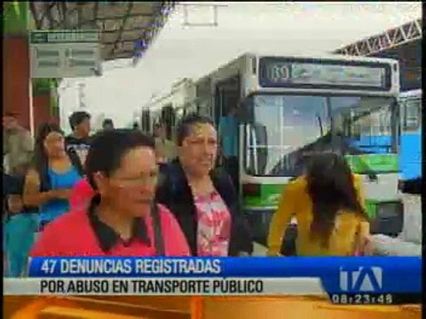 Se registran 47 denuncias por abuso en transporte público