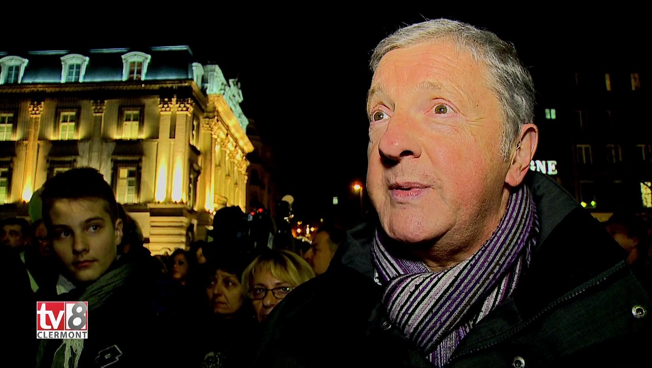 Clermont-Ferrand, place de Jaude, le 7 janvier 2015