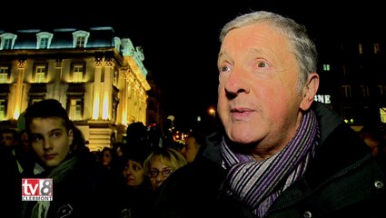 Clermont-Ferrand, place de Jaude, le 7 janvier 2015