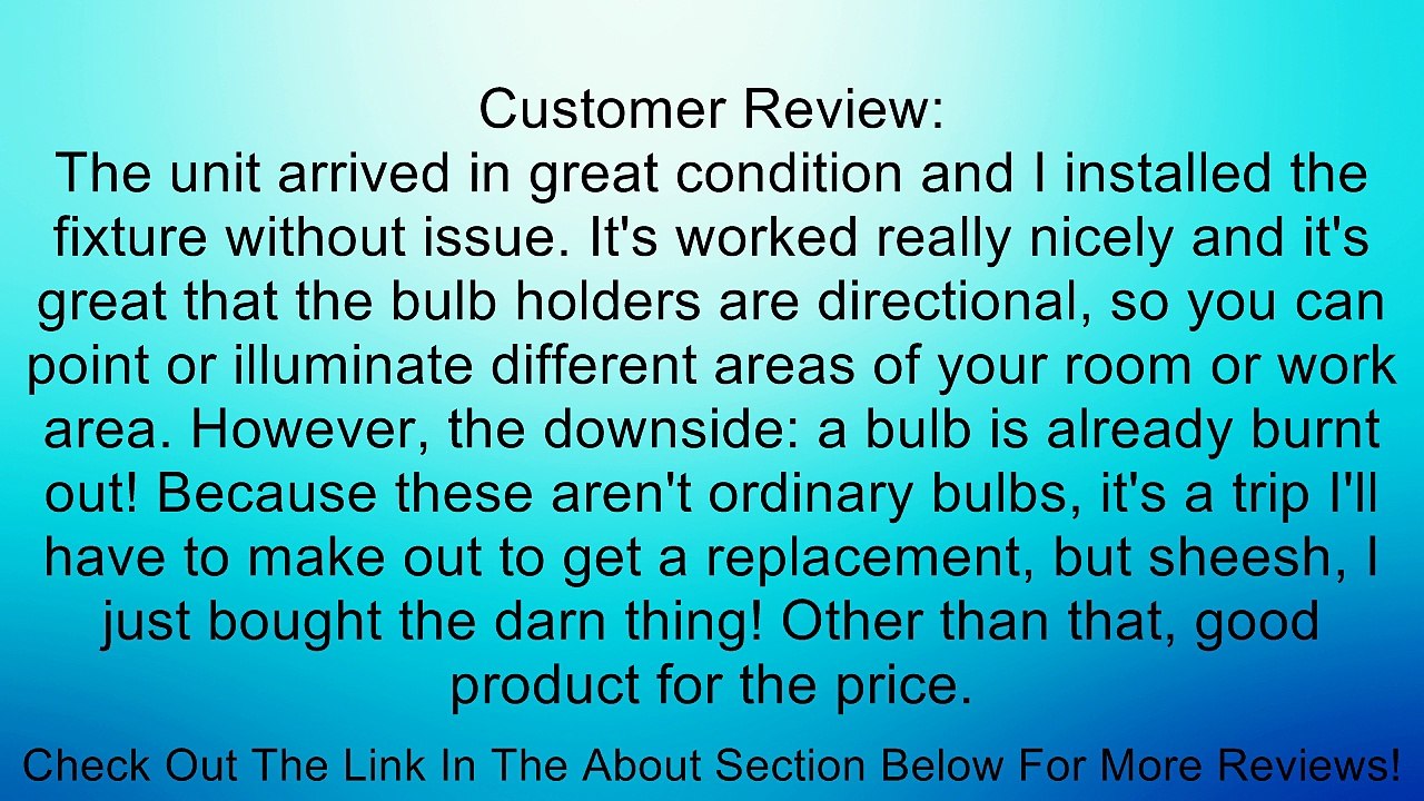 Ikea Ceiling Track Lighting Fixture with 3 Spotlight Bulbs Review