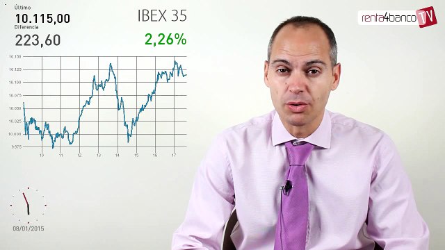 08.01.15 · Fuertes subidas en las bolsas europeas - Análisis del cierre del mercado financiero