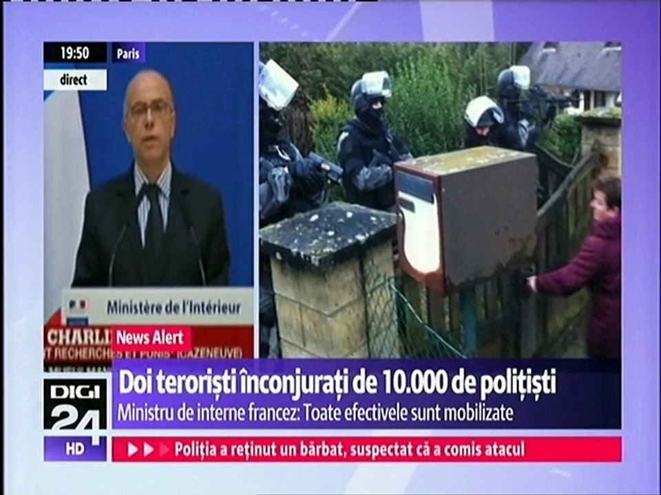Je suis Charlie la TV24  8.Ianuarie.2015