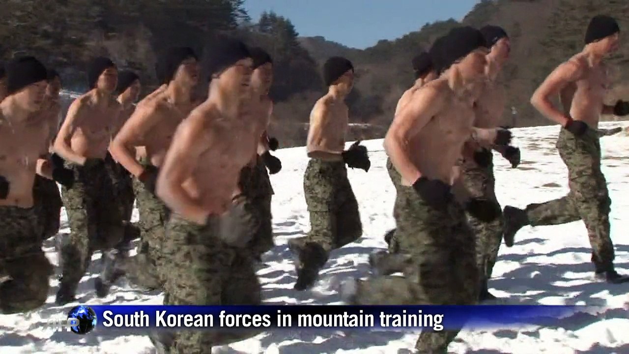 South Korean forces in mountain training