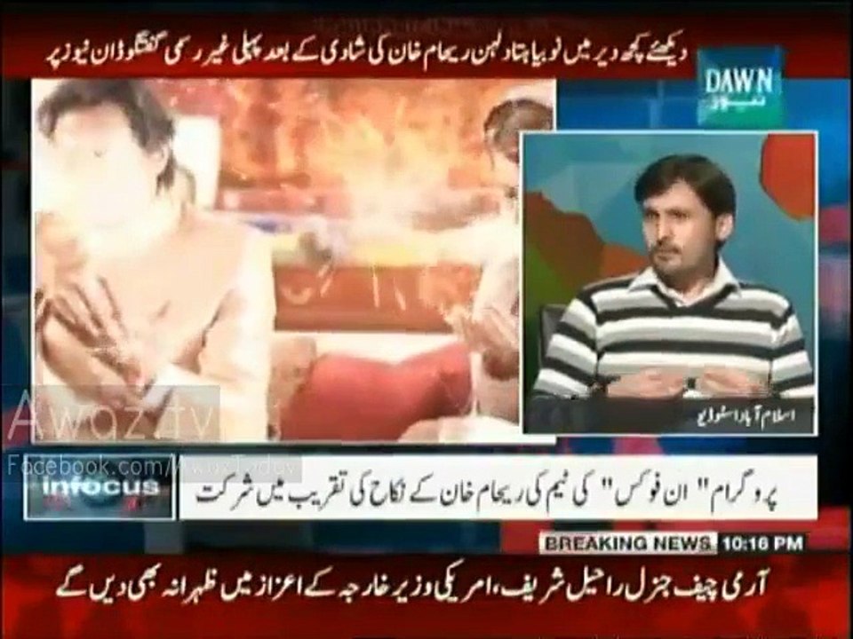 Dawn's Exclusive show On Reham Khan after Her Marriage with Imran Khan
