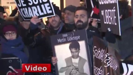 Paris'teki Saldırı İstanbul'da Protesto Edildi