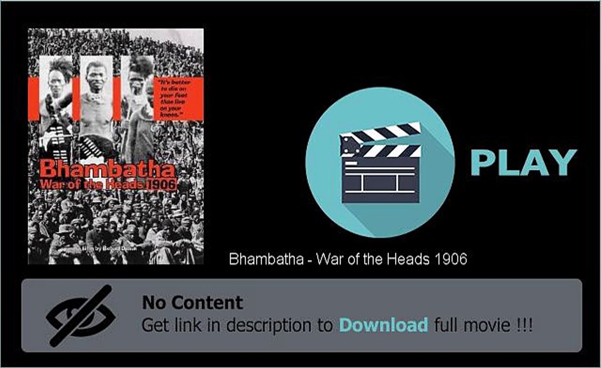 Download Full Movie Bhambatha - War of the Heads 1906 Free