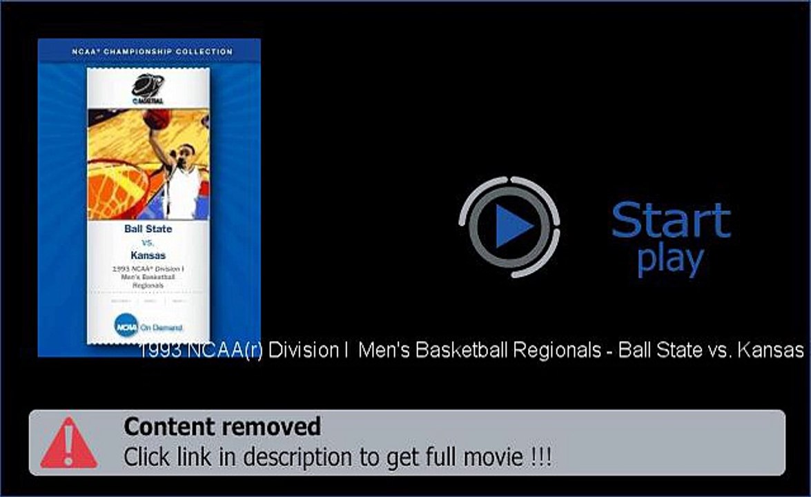 Legal 1993 NCAA(r) Division I  Men's Basketball Regionals - Ball State vs. Kansas Movie Download