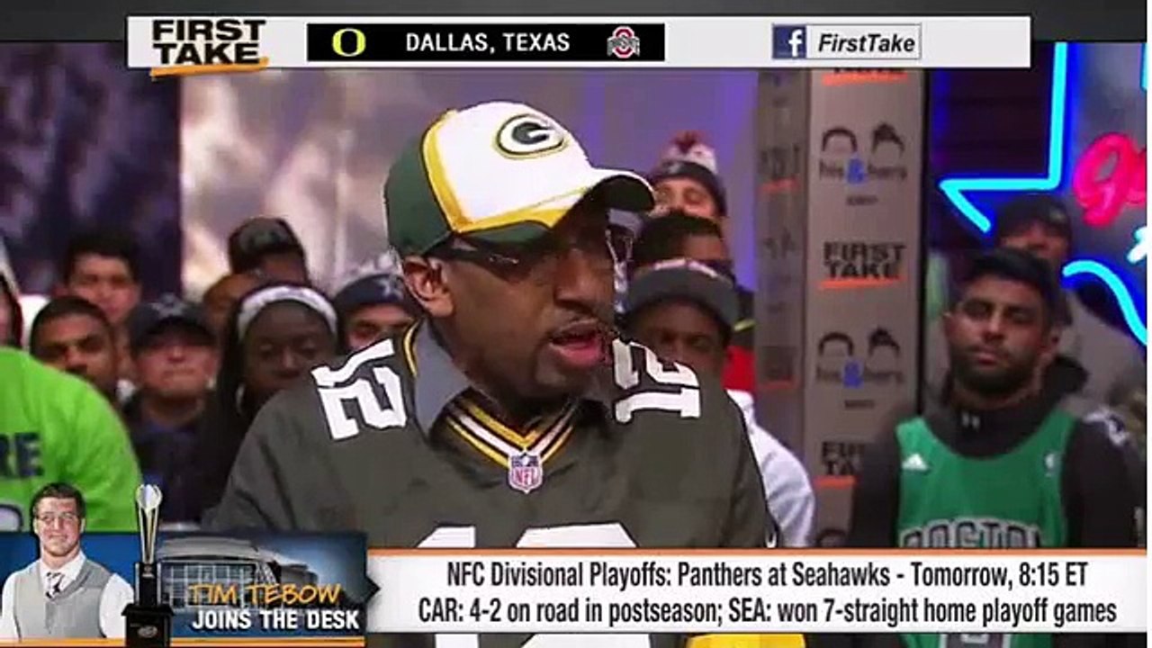 ESPN First Take - Carolina Panthers vs Seattle Seahawks - Tim Tebow Joins The Desk - First Take