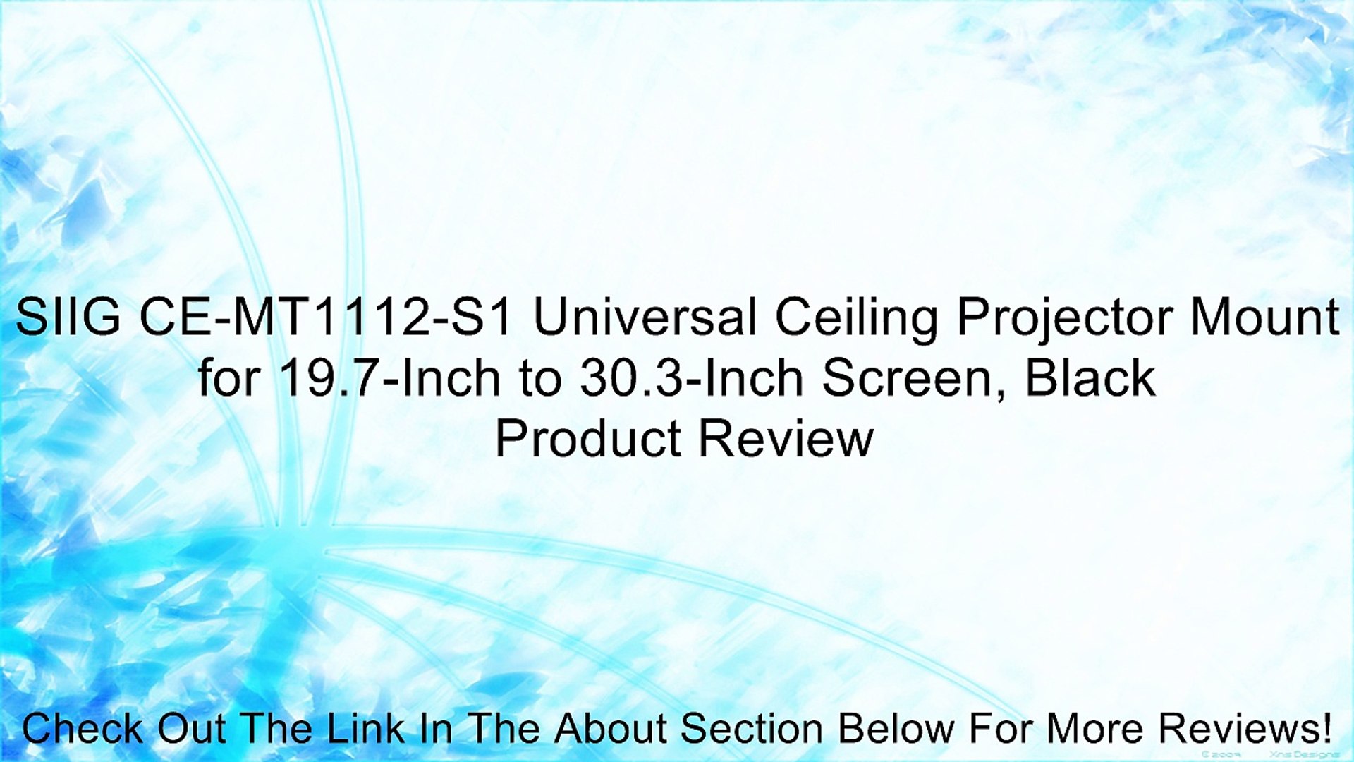Siig Ce Mt1112 S1 Universal Ceiling Projector Mount For 19 7 Inch
