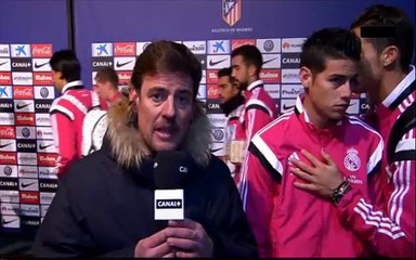 Qué le sopló Cristiano Ronaldo a James Rodriguez antes de atender a los medios?
