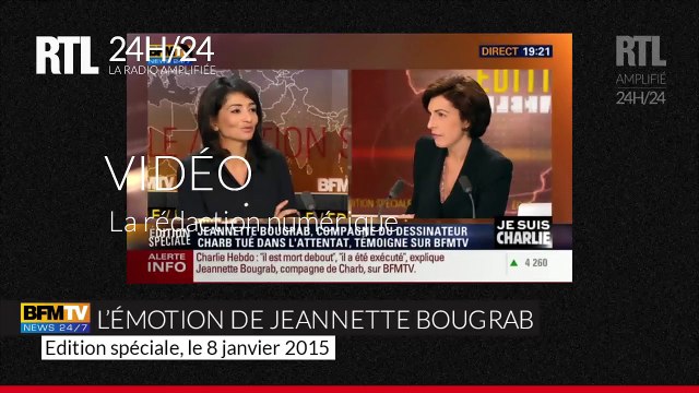 Fusillade à Charlie Hebdo : l'émotion de Jeannette Bougrab, la compagne de Charb