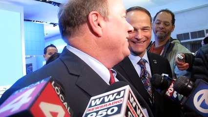 Mike Duggan before tour of Cobo Hall