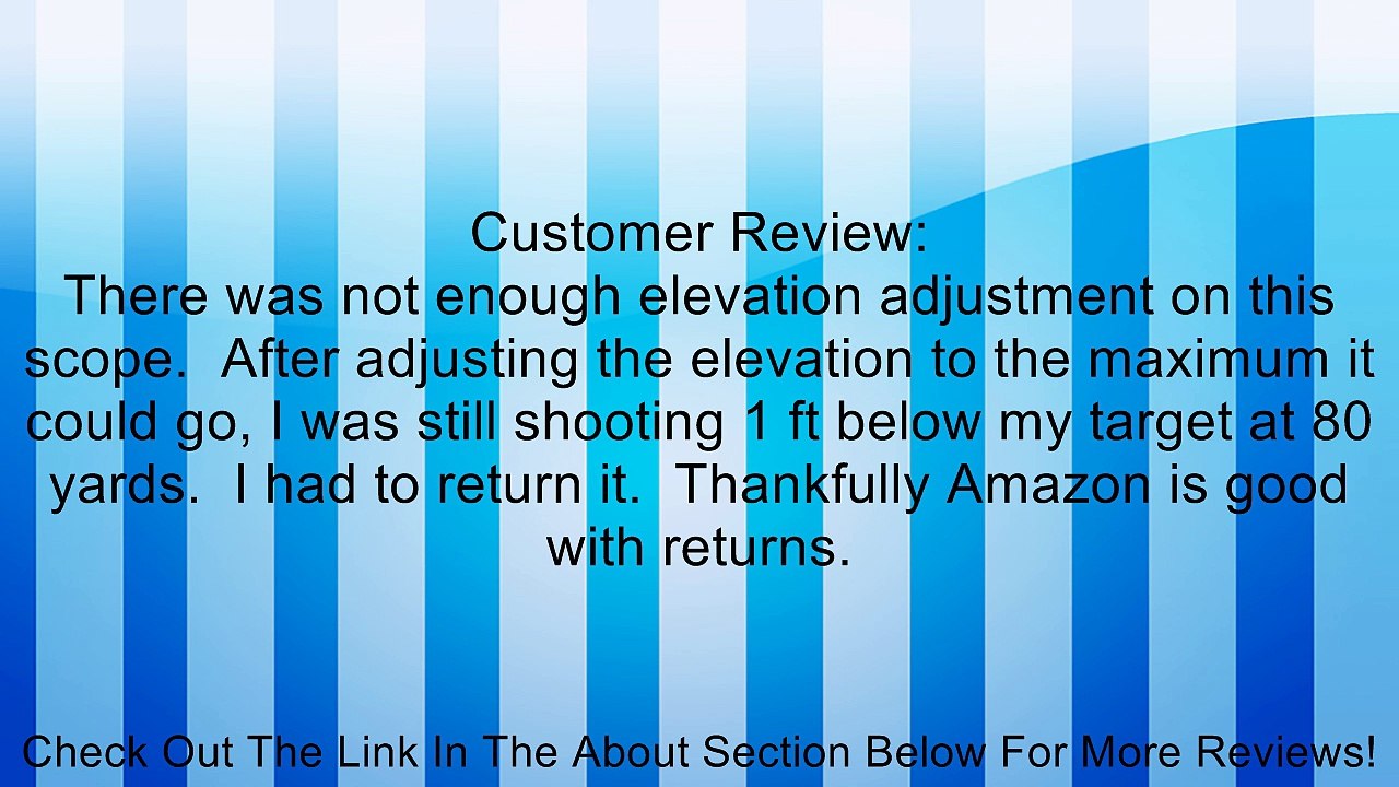 CVLIFE Tactical 8-32x50 AOE Zoom R&G Illuminated Optical Sniper Airsoft Hunting Rifle Scope with Free Mounts Review