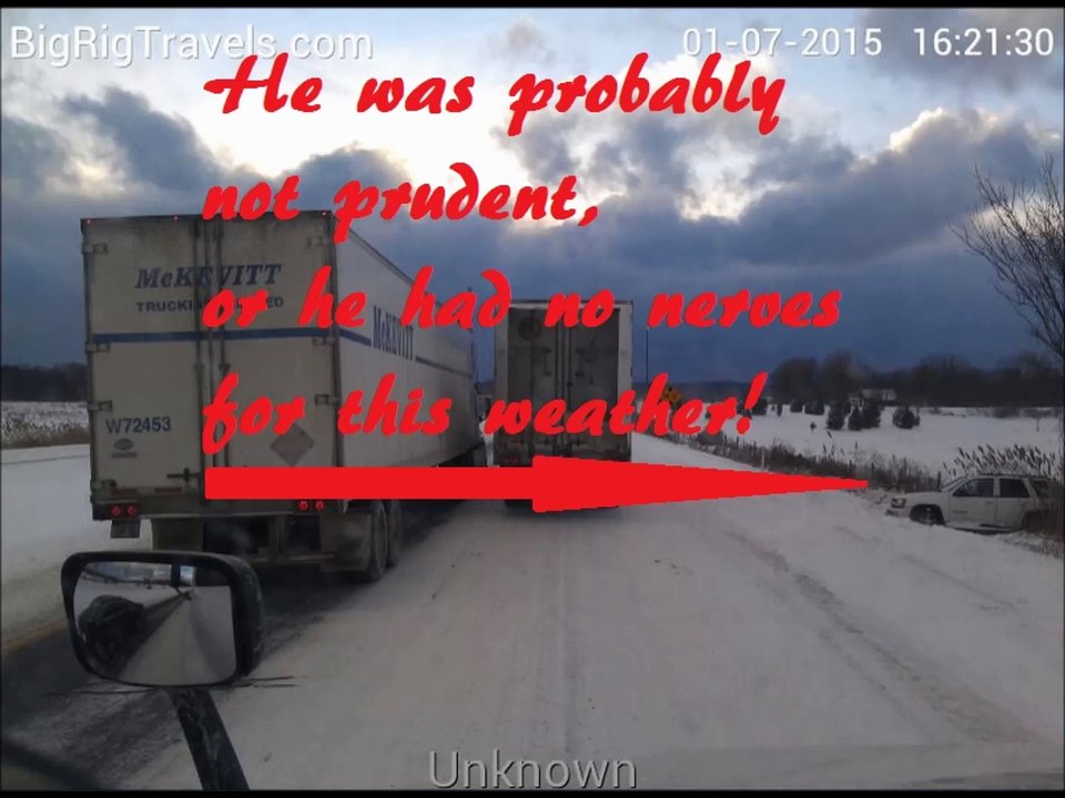 14 BigRigSteve comes in Blizzard near Franklin,PA 2015/01/08