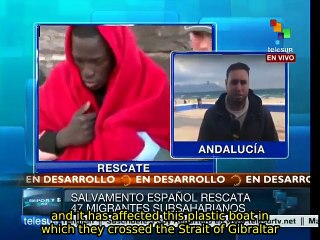 47 Sub-Saharan migrants rescued in the Strait of Gibraltar