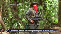 Colombia's number two rebel group agrees to peace talks