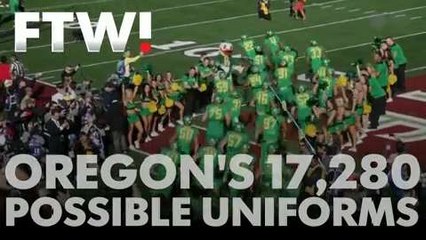Oregon could create 12,780 different uniform combinations