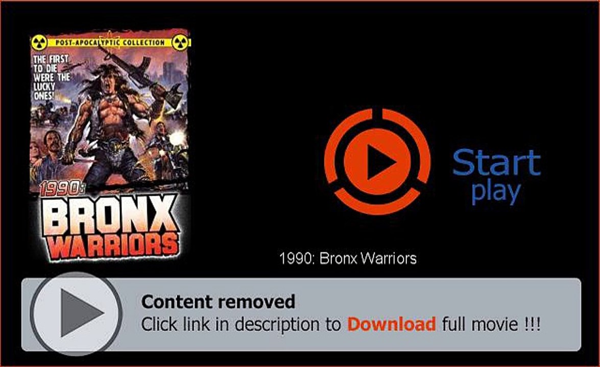 Download 1990: Bronx Warriors DVD Quality Movie Now