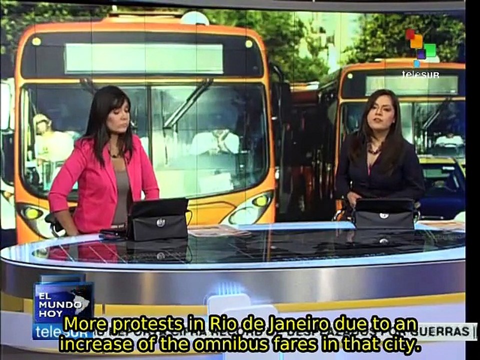 Brazil: "Pase Libre" protests planned increase in Rio bus fares