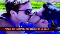 Conductor increpó a pareja de homosexuales por besarse en la calle - CHV Noticias