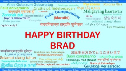 Brad Languages Idiomas - Happy Birthday