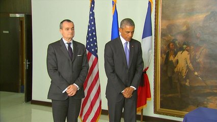 Obama Visits French Embassy To Express Condolences