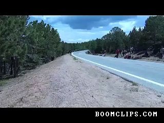 They Are Crossing Road During High Speed Race