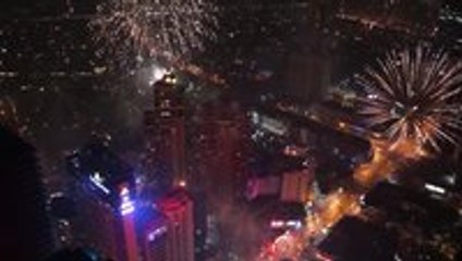 Fireworks over Metro Manila NYE 2014