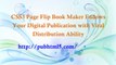CSS3 Page Flip Book Maker Enable Viral Distribution for Your Profitable Digital Publishing Content