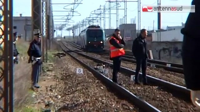 TG 08.01.14 Fasano, cadavere di un pregiudicato tunisino trovato lungo i binari