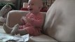 Baby Laughing Hysterically at Ripping Paper (Original) -