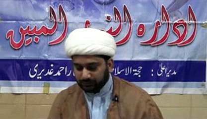 Shrahe ziyarate jamia kabeera dars 39 in reza najaf imam bargah lahore