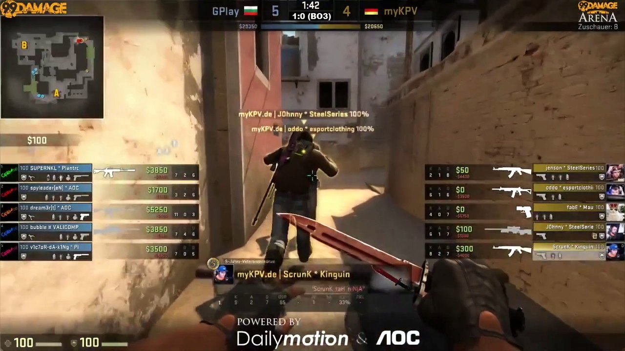 99damage arena #3 - mykpv vs. gplay (de_mirage) map 2