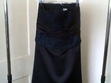 Forever Yours Formal Gown Prom Dress size 10 used Black and Tea Color VGC  #49D
