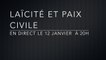 Laïcité et Paix Civile - Conférence de Jean-Luc Mélenchon, lundi 12 janvier, 20h