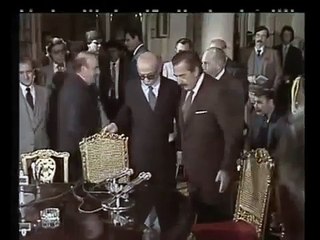 Ernesto Sabato y Raúl Alfonsín.