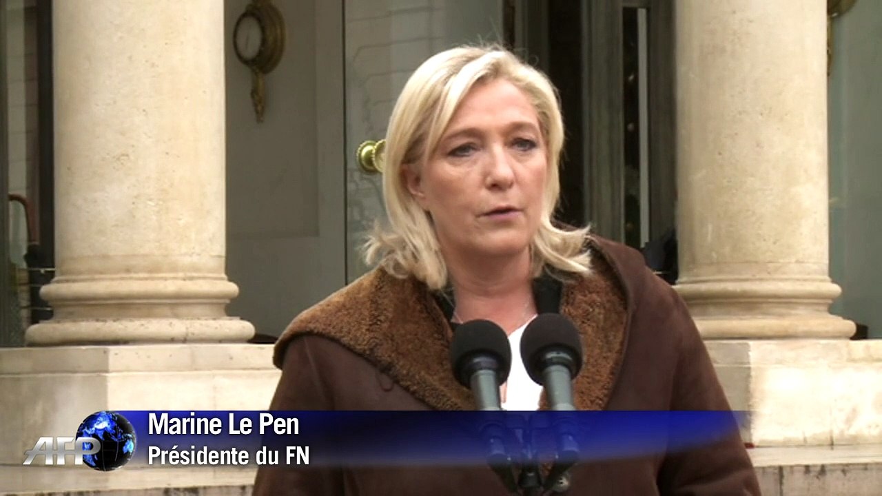 Marine Le Pen: "Je ne vais pas forcer les cordons de la manif"