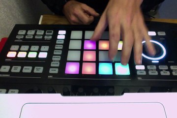 DANCING DJ FABOUN ( MUSIC IS MORE THAN MY GUN IT'S MY HEART ) on maschine studio ( native instrument ) live