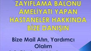 Danışma Hatti: 0535 3573503, ZAYıFLAMA _BALONU